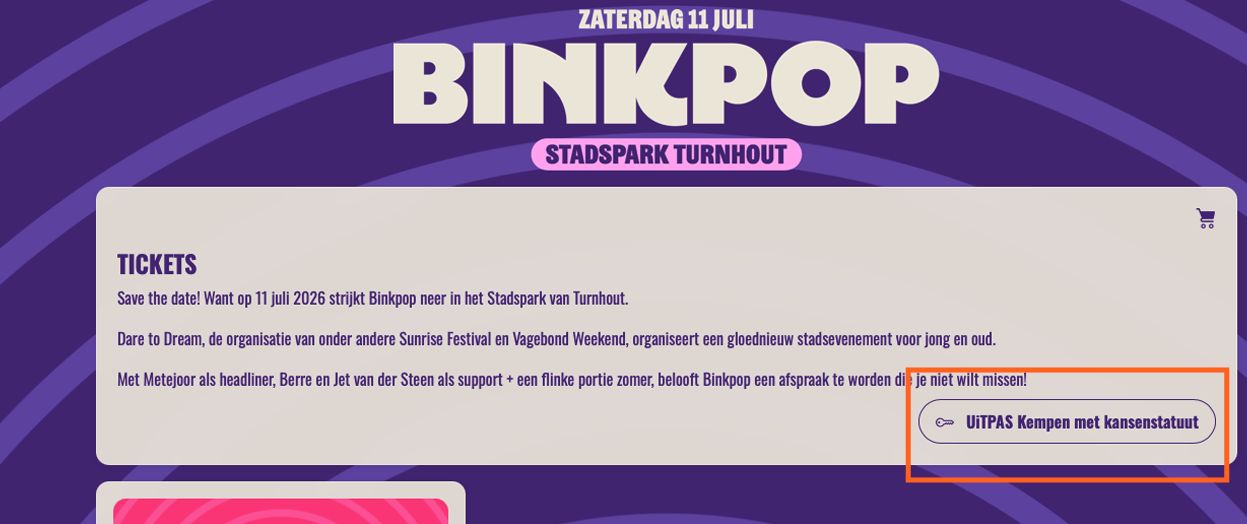 Kan ik tickets kopen met mijn UiTPAS? Kan ik tickets kopen met mijn UiTPAS?